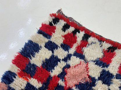 Moroccan Berber Rug, 3x6 FT, Geometric Area Rug§