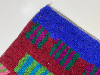 Moroccan Home Decor Rug, Bohemian Hand Knotted Wool Rug.