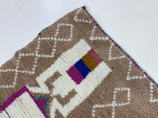 Colorful Moroccan Wool Rug, Custom Home Decor Rug.