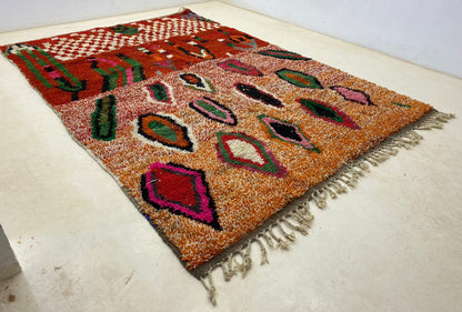 Custom Moroccan Area Rug, Handmade Wool Accent Rug.
