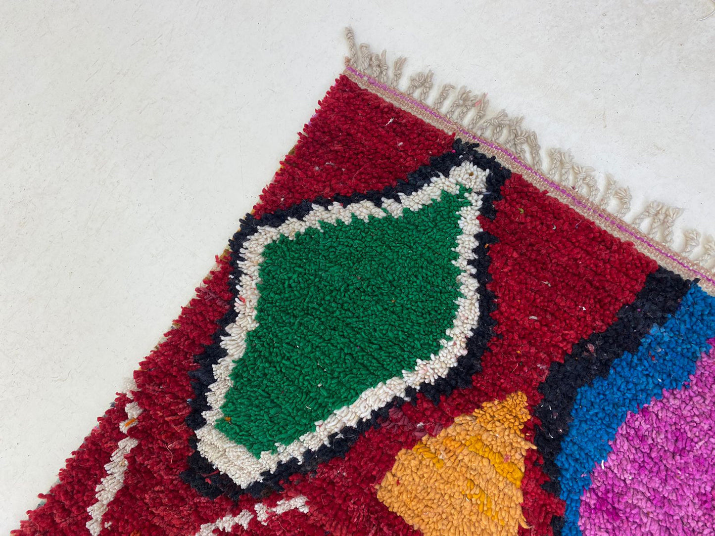 Abstract Moroccan Berber Rug, Handwoven Custom Area Rug.