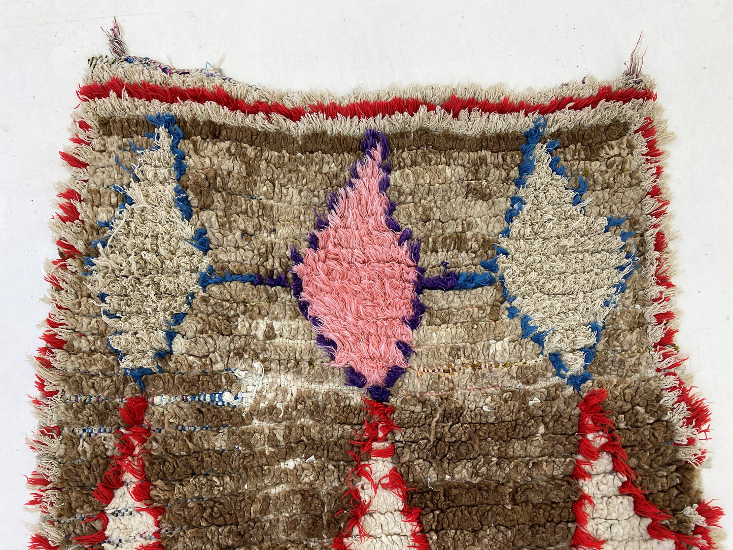 3x8 Soft Moroccan Runner Rug, Vintage Home Decor Rug, Used Berber Runner.