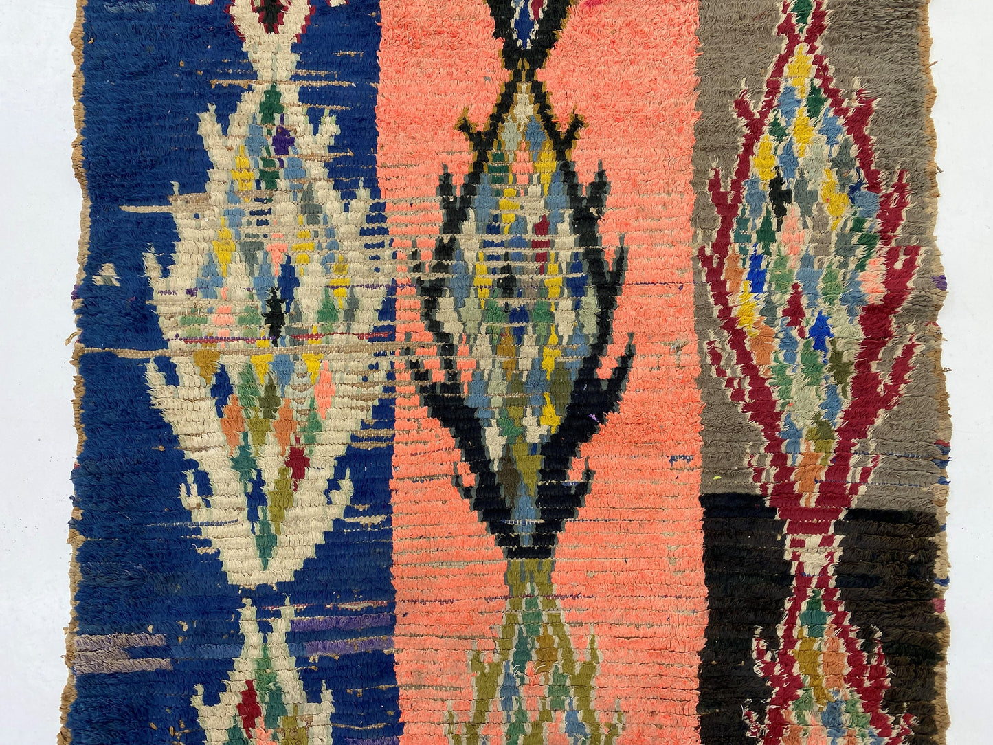 Moroccan Rug, 4x8 Artistic Vintage Colorful Rug, Berber Home Decor.