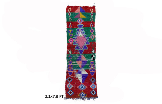Moroccan Runner, Stunning Vintage Narrow Rug for your Home Decor.