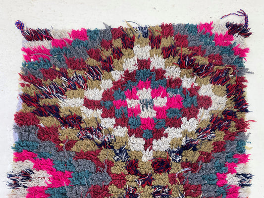 Narrow Berber Moroccan Runner, Vintage 2x12 Rug Runner.