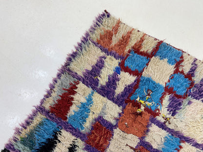 Moroccan 3x7 Runner, Berber Vintage Style Runner.
