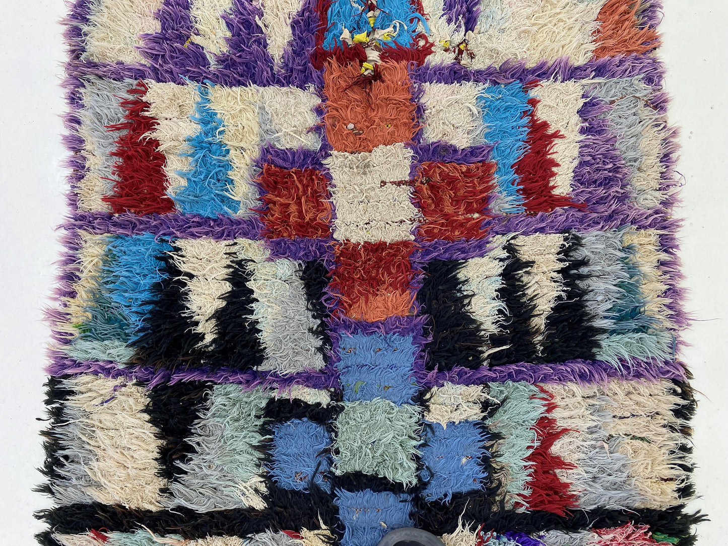 Moroccan 3x7 Runner, Berber Vintage Style Runner.