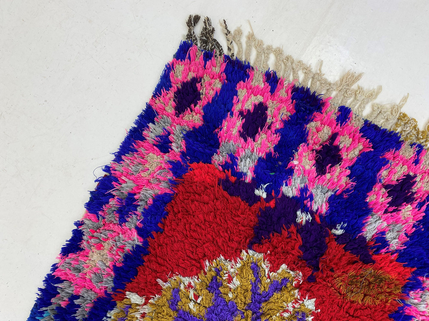 3x6 Moroccan runner rug, vintage Colorful rug runner.