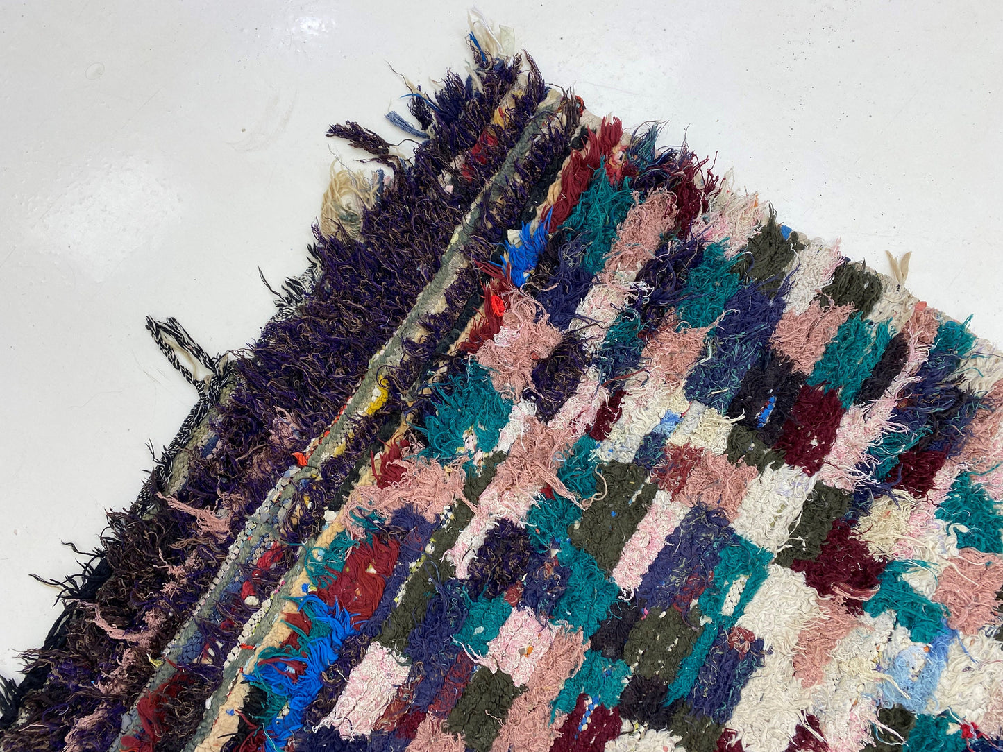Berber 4x6 Moroccan Rug, Vintage Checkered Area Rug.