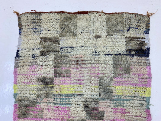 Narrow Moroccan 3x10 Runner, Vintage Colorful Berber Rug Runner.