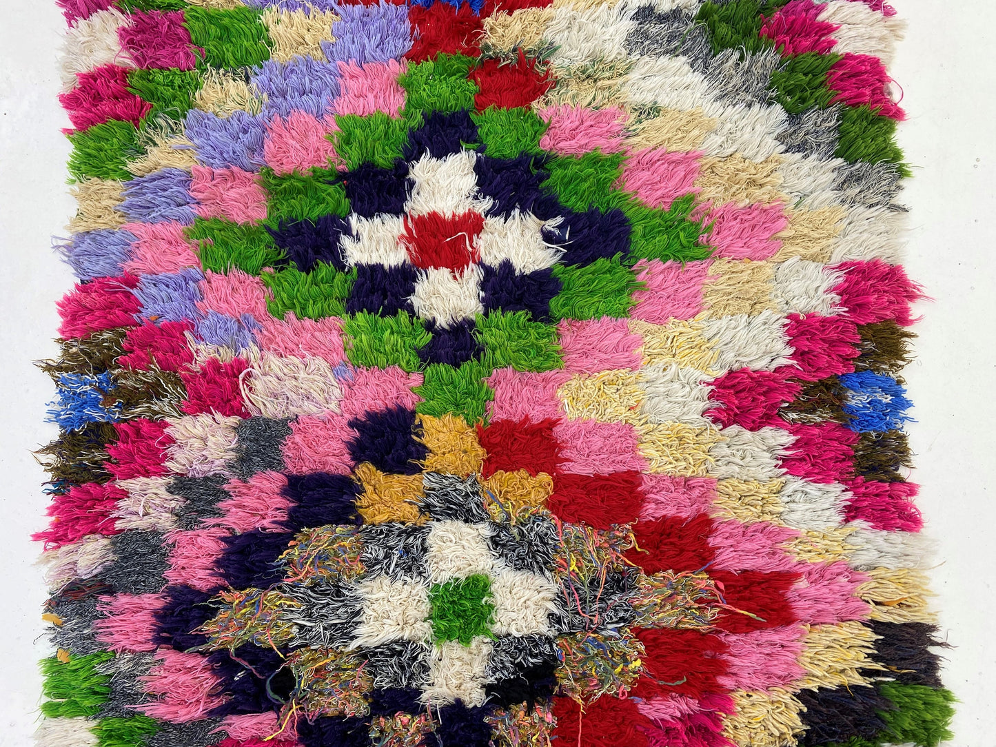Moroccan Rug Runner, 3x8 Colorful Vintage Runner, Berber Boho Rug.
