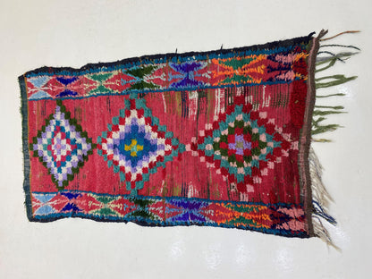 Traditional Moroccan Runner Rug – 3x7 Vibrant Diamond Runner – Perfect for Boho-Chic Interiors.