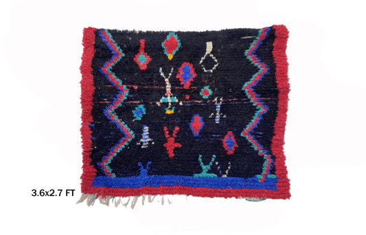 Small Moroccan Rug – 4x3 Perfect for Unique Home Area Rug.