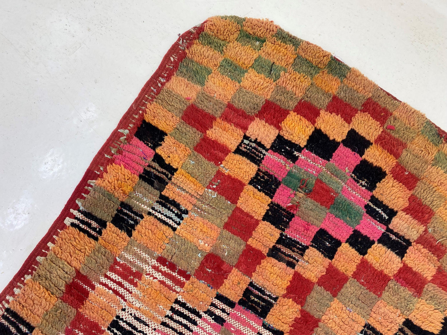 Unique Vintage Moroccan Runner Rug –  3x9 FT – Ideal for Creating Cozy Space.