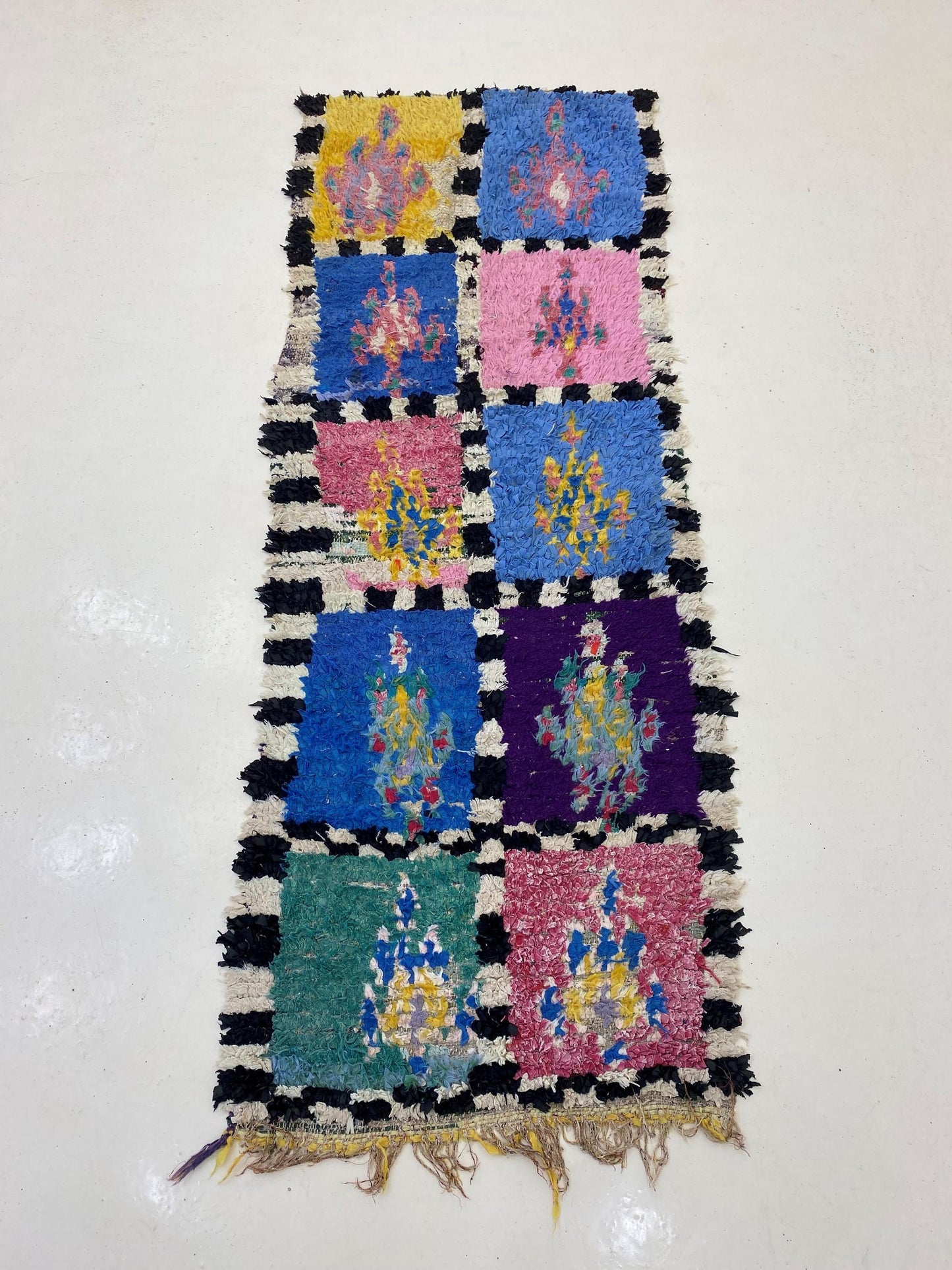 Narrow 2x7 Runner: Moroccan Vintage Rug Runner.